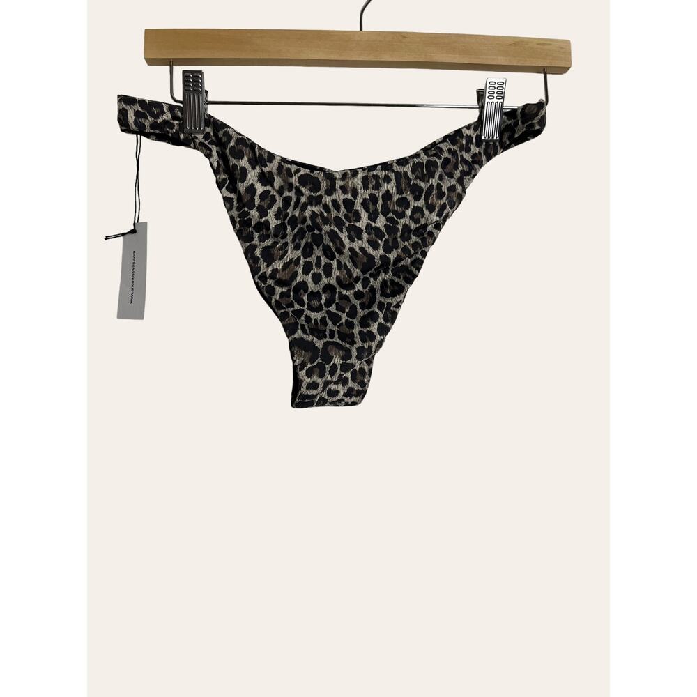 ANEMOS The Eighties Leopard High Cut Bikini Bottom Size L - Picture 5 of 5